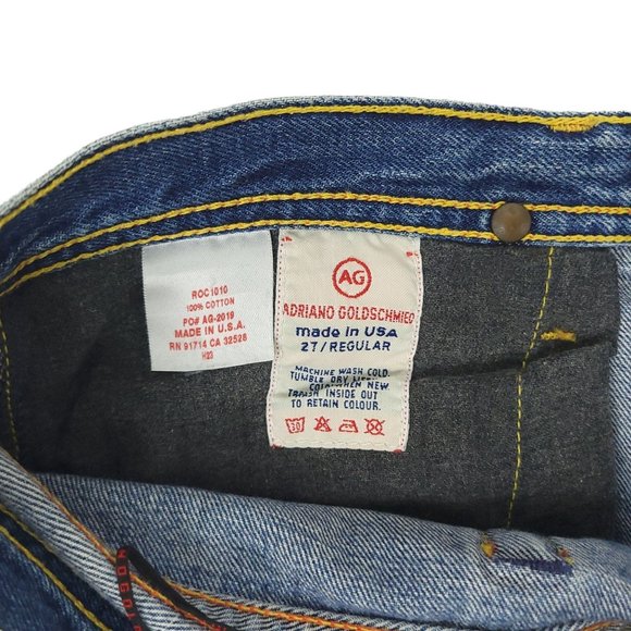 AG Adriano Goldschmied The Rider Jeans Womens Size 27R Denim Medium Wash - Picture 9 of 9